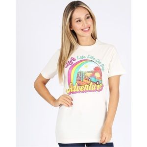Live Life Like One Big Adventure Retro Graphic Tee